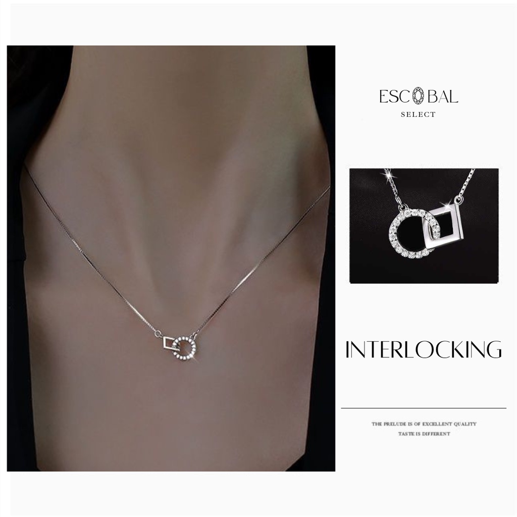 ESCOBAL จี้เงินแท้ Forever Signature สร้อยเงิน สร้อยเงินแท้ สร้อยคอเงินแท้ จี้สร้อยคอ วาเลนไทน์