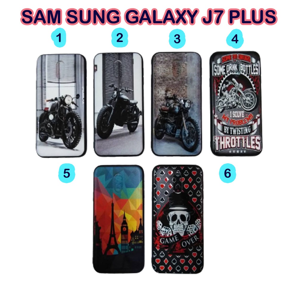 เคสโทรศัพท์  เคสมือถือ SAMSUNG GALAXY J7 PLUS  มีให้เลือก 6 ลาย
