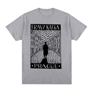 เสื้อผ้าผชเสื้อยืด ลาย Franz Kafka สไตล์วินเทจS-5XL