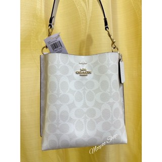 🇺🇸COACH SMALL TOWN BUCKET BAG IN SIGNATURE CANVAS แท้ 100%🇺🇸