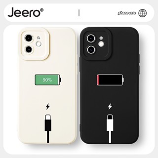 Jeero เคสคู่ เคสไอโฟน คู่รัก กันกระแทกซิลิโคนนุ่มน่ารักตลก เคสโทรศัพท์ Compatible for iPhone 14 13 12 11 Pro Max SE 2020 X XR XS 8 7 ip 6S 6 Plus HFF1727