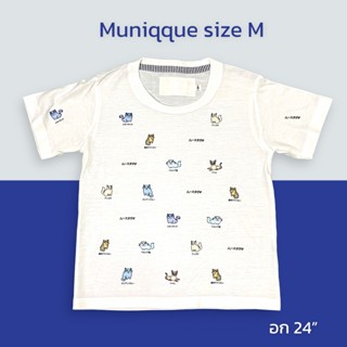 Muniqque เสื้อยืดแมวสีขาว  Size M