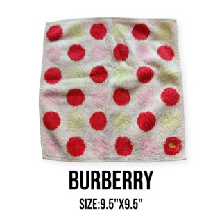 ผ้าเช็ดหน้าแบรนด์burberryแท้(มีหลายแบบ)