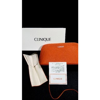 กระเป๋า CLINIQUE ของใหม่ หนังวัวแท้ พร้อมที่ใส่แปรงแต่งหน้า