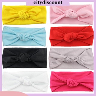 &lt;citydiscount&gt;  ที่คาดผมสีพื้นน่ารักสำหรับเด็ก