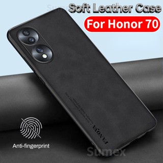 เคสโทรศัพท์มือถือหนังแกะ ซิลิโคนนิ่ม กันกระแทกกล้อง สําหรับ Honor 70 5G hp Honor70 Pro 2022 Honar Xonor Onor 70 Pro +