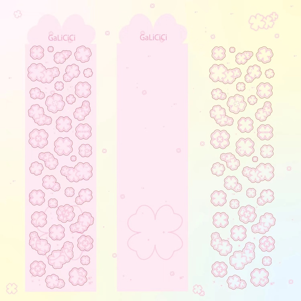 Galicici สติกเกอร์ใบโคลเวอร์ สี่แฉก แฮนด์เมด DIY
