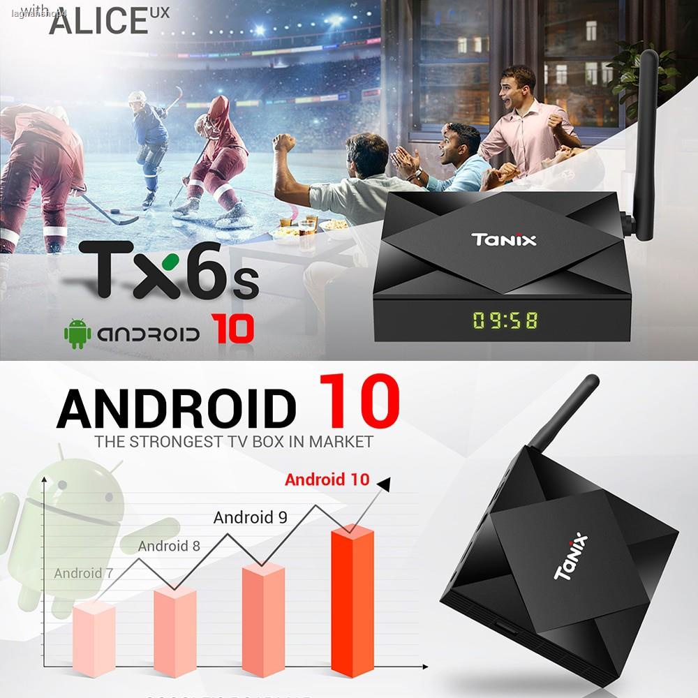 จัดส่งจากกรุงเทพฯ ส่งตรงจุดTX6S Android 10 Allwinner H616 TV Box QuadCore 6K Dual Wifi TX6 Media Player Youtube