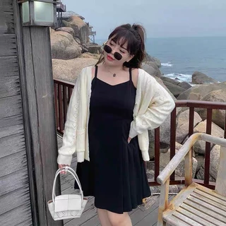 CiCi Plus+(3019/3018)เดรสยาว/เดรสสั้นสายเดี่ยว ใส่ไปเที่ยวก็สวยดูดี ใส่ไปทำงานก็ได้ ดูตัวเล็กน่ารักปุ้กปิ้กสาวอวบอ้วนPlu