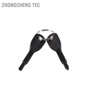 Zhongcheng Tec ชุดไขควงสเตนเลส 2 คีย์ Edc สําหรับพกพา กลางแจ้ง