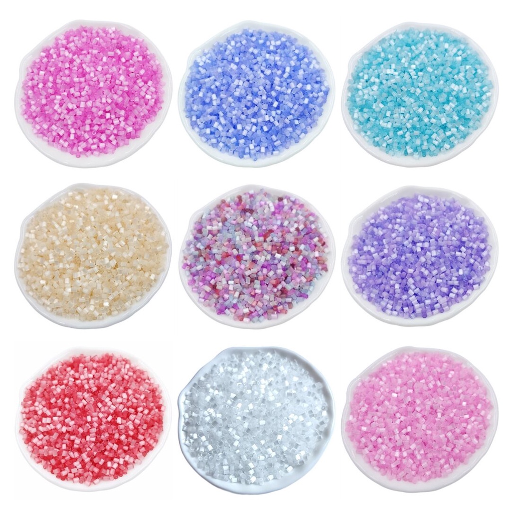 ลูกปัด AB สีแคนดี้ ทรงกลม หลวม เครื่องประดับแฟชั่น DIY 500 ชิ้น
