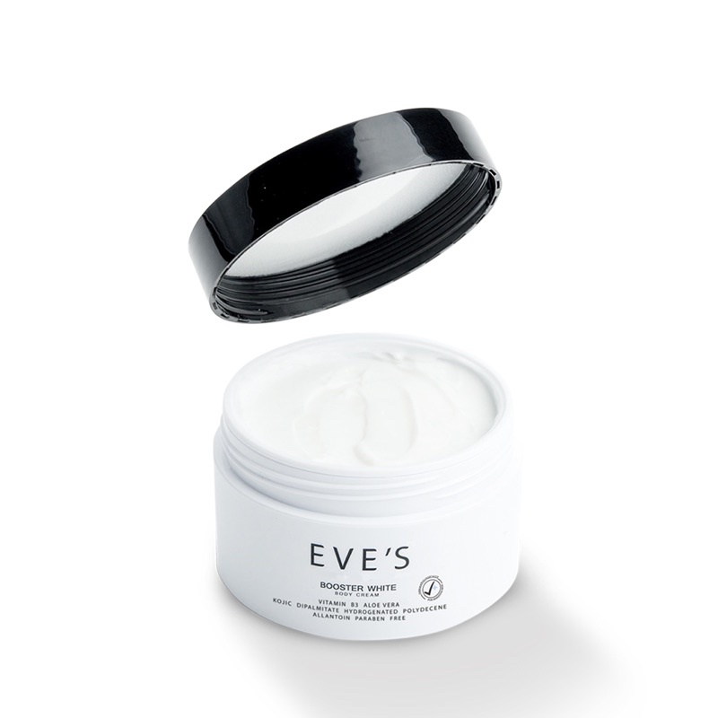Eve’s Booster White บูสเตอร์อีฟส์ ครีมทาท้อง ป้องกันท้องแตกลาย รักแร้ขาว ลดรอยแตกลาย เข่า ศอก ดำด้าน