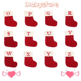 Lucky จี้ตัวอักษร Merry Christmas สําหรับแขวนถุงเท้า ตกแต่งต้นคริสต์มาส