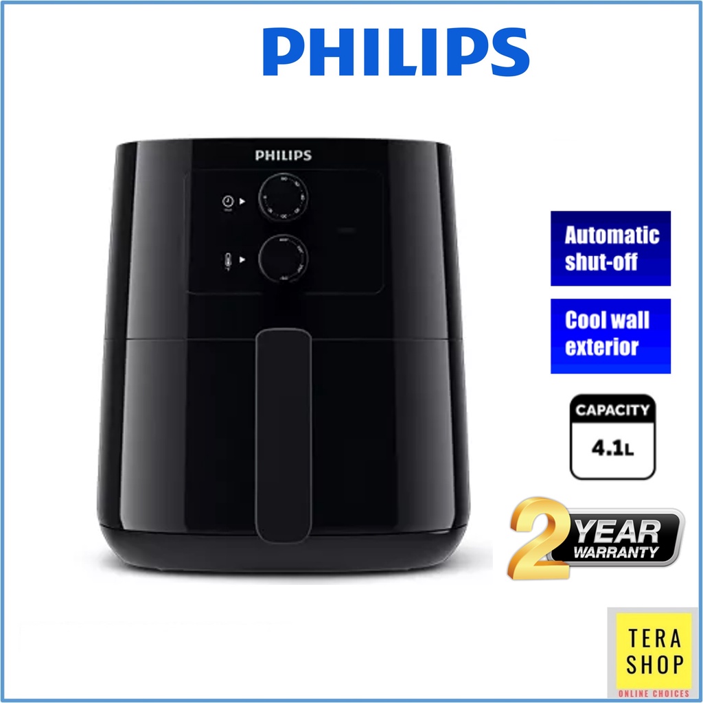 Philips HD9200/91 หม้อทอดไร้น้ํามัน 4.1 ลิตร เทคโนโลยีอากาศรวดเร็ว HD9200