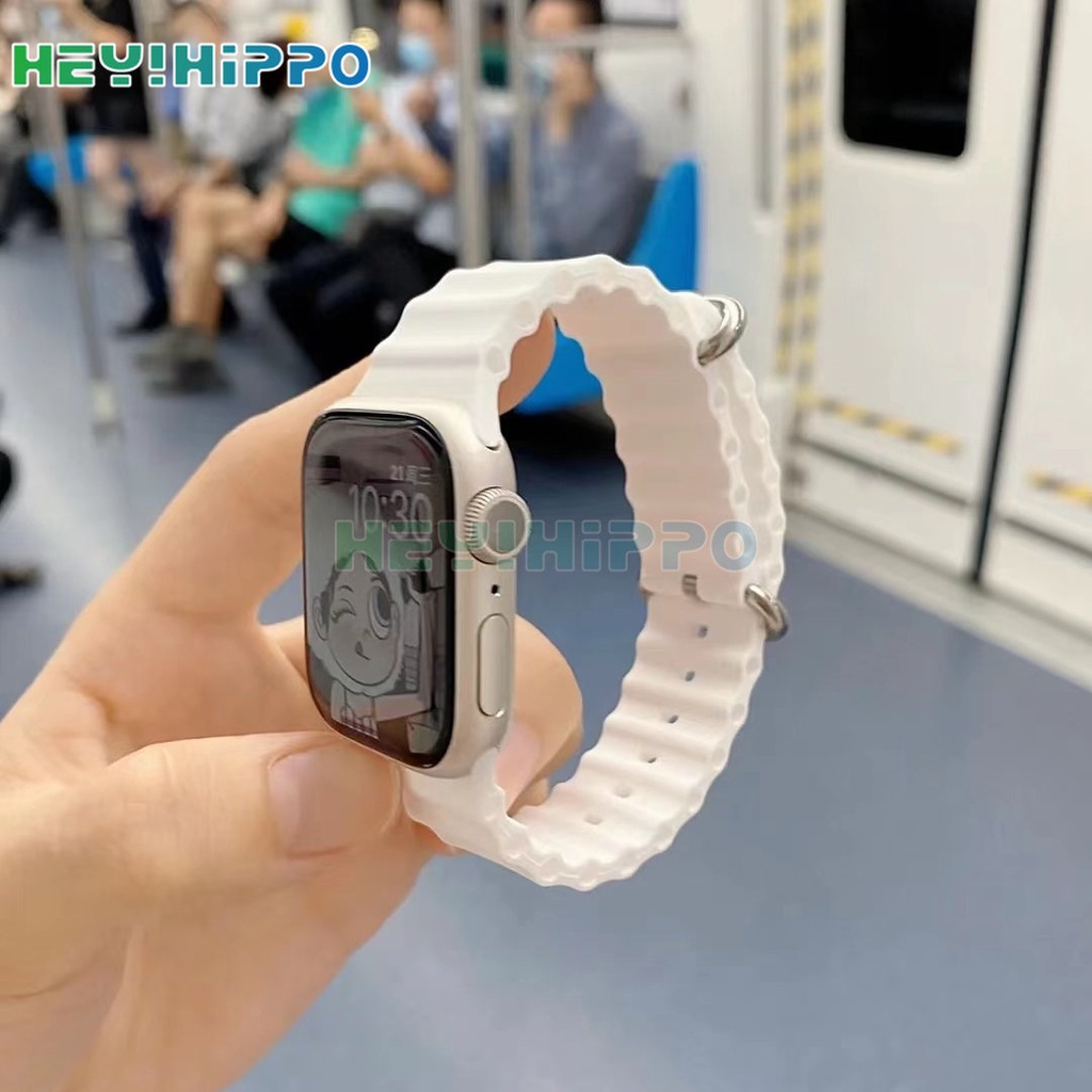 สายนาฬิกาข้อมือซิลิโคน สําหรับ iwatch ultra 8 7 41 มม. 45 มม. 49 มม. i watch series 6 5 4 3 40 มม. 44 มม. 38 มม. 42 มม. 2022