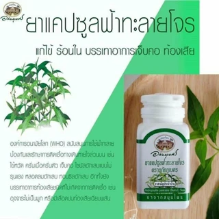 ฟ้าทะลายโจร อภัยภูเบศร 400 มก. 60 แคปซูล 1 กระปุก แก้ไข้ แก้ไอ แก้เจ็บคอ