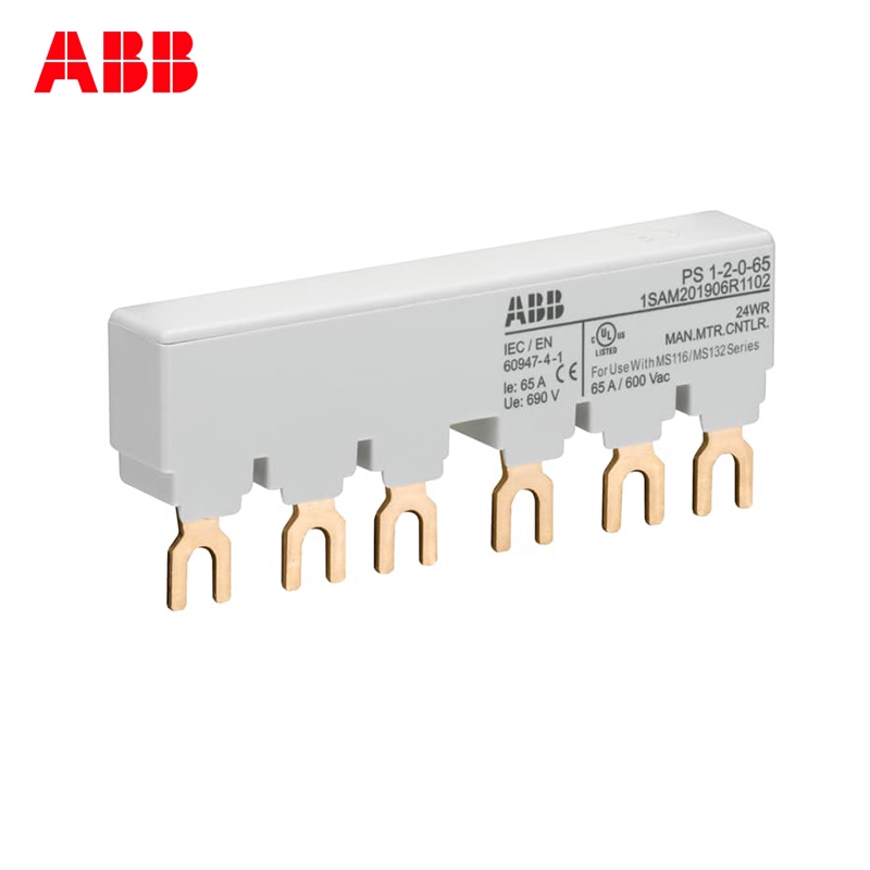 YY ABB บัสบาร์ 3 เฟส PS1-2-0-65 PS1-3-0-65 PS1-4-0-65 PS1-5-0-65 PS1-2-1-65 PS1-2-1-65 PS1-3-1-65 PS
