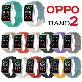 สายนาฬิกาข้อมือซิลิโคน แบบนิ่ม กันน้ํา แบบเปลี่ยน สําหรับ OPPO Band2 OPPO Band 2