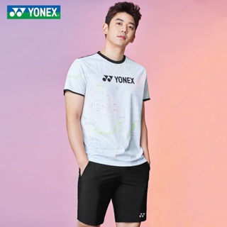 Yonex เสื้อยืดแขนสั้น แบบแห้งเร็ว เหมาะกับการวิ่ง เล่นกีฬาแบดมินตัน สําหรับผู้ชาย และผู้หญิง