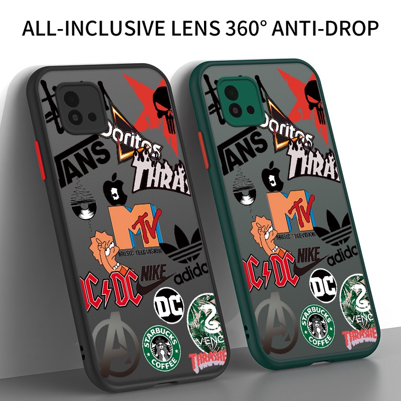 ปลอกRealme RMX3231 RMX3261 RMX3263 RMX3269 RMX2189 RMX3191 RMX3195 RMX2185 ยางแบรนด์อินเทรนด์Matte C