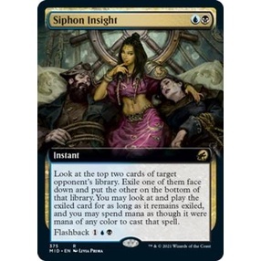 [MTG] Siphon Insight (Extended Art) [MID] [MULTI] [RARE] [NORMAL] [ENG] (การ์ดเมจิค / Magic the Gathering)