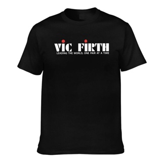 ลดราคา เสื้อยืดลําลอง แขนสั้น พิมพ์ลาย Tshrit Vic Firth Inspired Drummer Percussion Sticks สไตล์วินเทจ สําหรับผู้ชาย