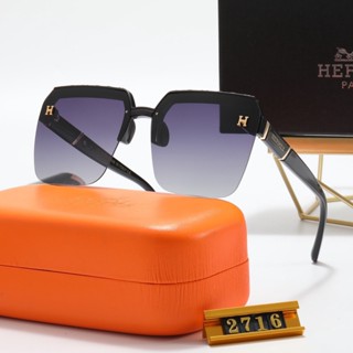 HERMES แว่นตากันแดด เลนส์โพลาไรซ์ ป้องกันรังสี UV400 หรูหรา แบบเรียบง่าย สไตล์เรโทร แฟชั่นยอดนิยม สําหรับผู้ชาย และผู้หญิง 2022