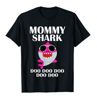 ขายดี!Mommy Shark Doo Doo Shirt Mothers Day Mommy Birthday T-Shirt Tops &amp;amp; Tees Discount Custom Cotton Men Top T-Shir