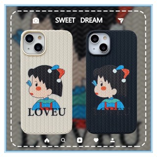 เคสไอโฟน14 Black&amp;White cute girl เคสไอโฟนซิลิโคน for iPhone 11 xsmax  14promax  เคสไอโฟน7พสัส  เคสไอโฟน11 เคสไอโฟน 12 13 casei13Pro caseiPhone11promax เคส i8plus xr เคสไอ