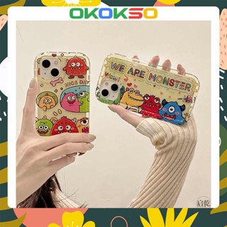 เคสมือถือ แบบนิ่ม แบบใส ลายการ์ตูนมอนสเตอร์ กันกระแทก สําหรับ OPPO Reno8 Reno7pro reno6 7z 5 R17 A53 A9 2020 4Z 5G F11 A31 A15 A3S Findx3pro Findx5pro