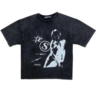 SURREAL SHIT THE SINS ACID WASHED OVS TEE