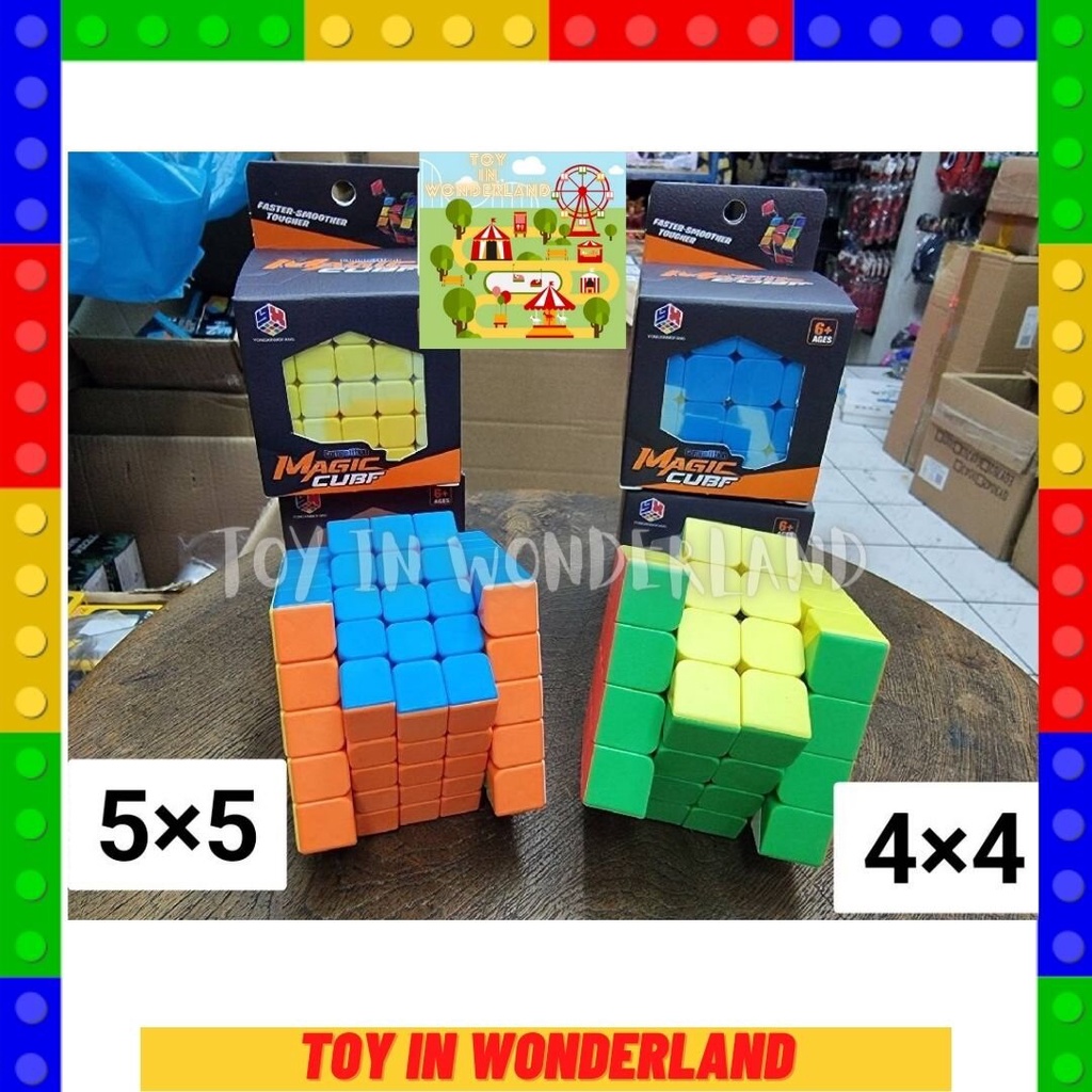 รูบิค Magic cube 5x5/4x4  Q32 รูบิค รูบิก รูบิด รูบิท ลูบิค ลูบิก ลูบิด ลูบิท ลูกบิค ลูกบิก ลูกบิท ห
