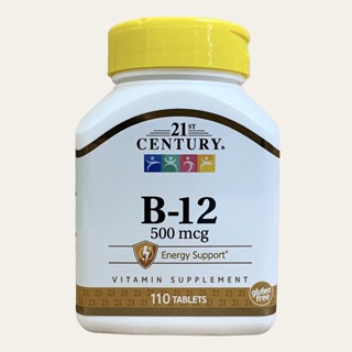 พร้อมส่ง 💛 21st Century, B-12, 500 mcg / 1,000 mcg / 2,500 mcg - 110 Tablets