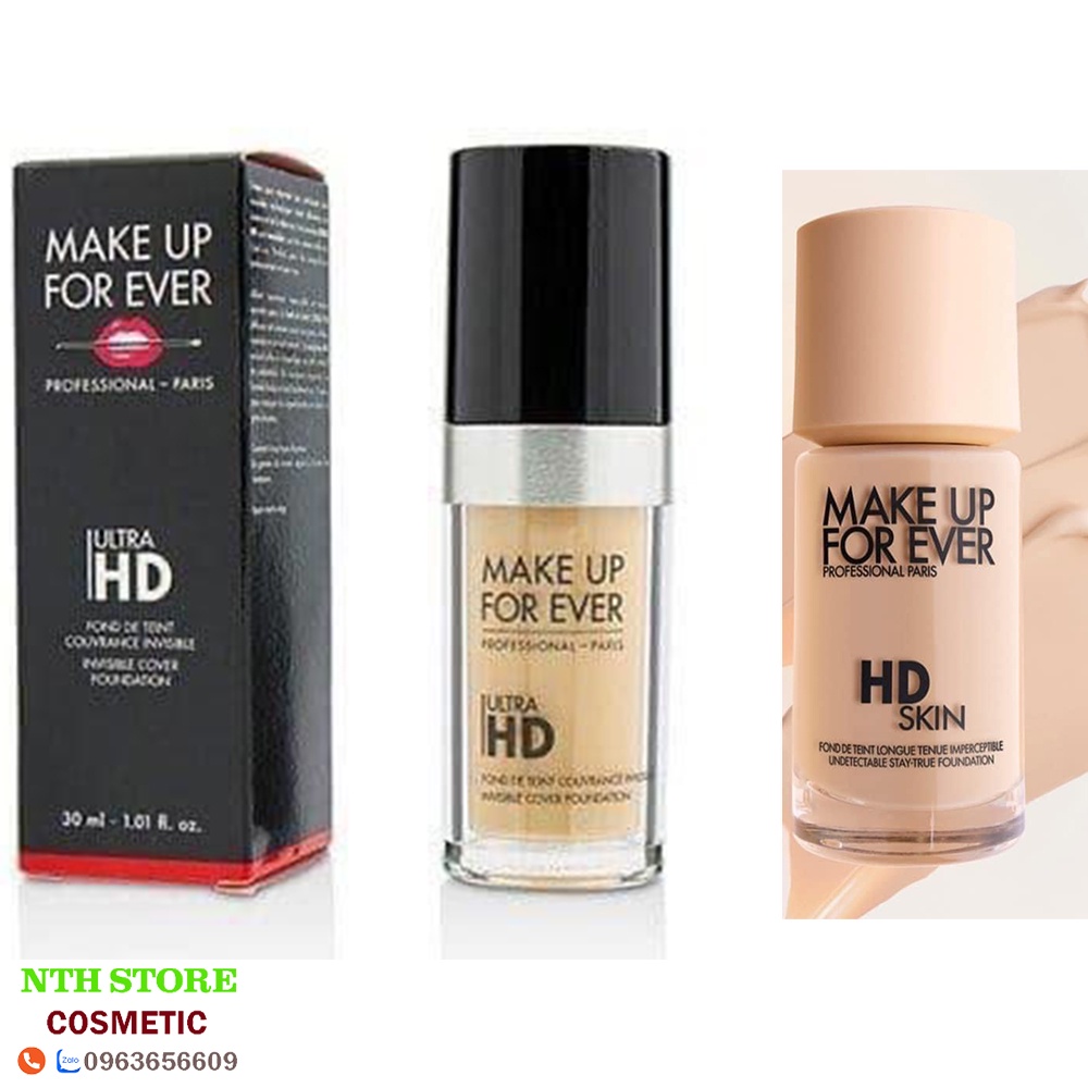 Make Up Forever Ultra HD &amp; Skin HD Foundation 30มล