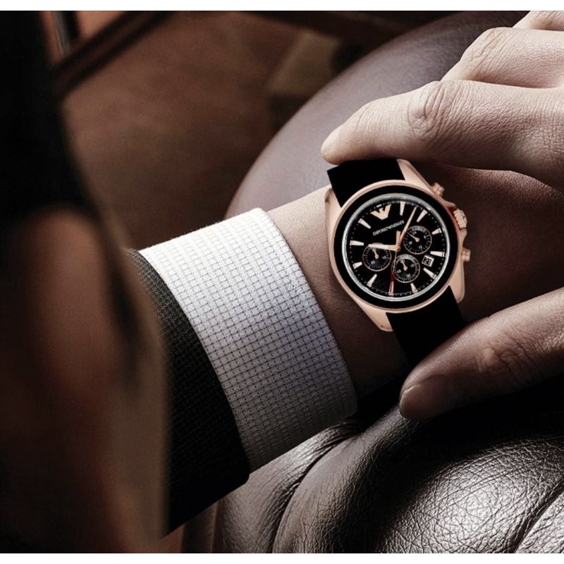พร้อมส่ง🇹🇭ถูกที่สุด💥 นาฬิกา Emporio Armani สีออกพิ้งโกลด์ งานมีกล่อง