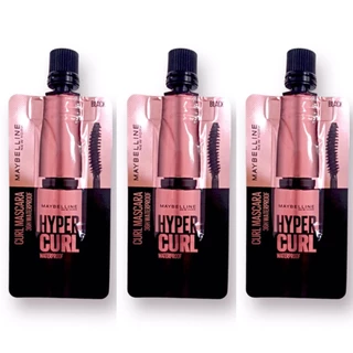 มาสคาร่า ไฮเปอร์ เคิร์ล เมย์เบลลีน มาสคาร่า แบบซอง กันน้ำ ติดทน Maybelline Mascara Hypercurl 3 ml.