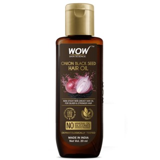 ว้าว สกิน ไซแอนท์ ออเนียน แบล็ค ซีด แฮร์ ออยล์ WOW Skin Science Onion Black Seed Hair Oil 20ml (Sample)