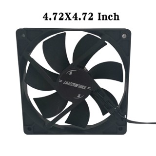 All About Pet พัดลม ของตู้ฟักไข่ 4.72 นิ้ว Cooling Fan 12V พัดลมดูดควัน พัดลมระบายอากาศ