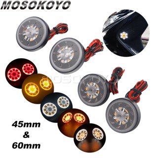 1 Pair Unviersal Motorcycles LED Brake Indicator Reflector Turn Signal Light For Kawasaki Z-125 Pro Honda Grom/Ruckus 15