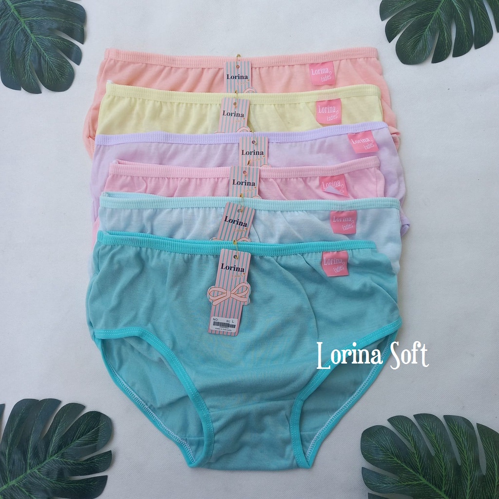 Lorina Ladies กางเกงชั้นในธรรมดาชุด 6 ชิ้น