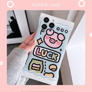 [พร้อมส่ง] เคสโทรศัพท์มือถือ ซิลิโคน ป้องกัน ลายการ์ตูนถุงขนมขบเคี้ยว น้ํามัน สําหรับ Apple iPhone 14 13 12 11 PROMAX XS XR XSMAX SE2020 6 7 8PLUS MINI