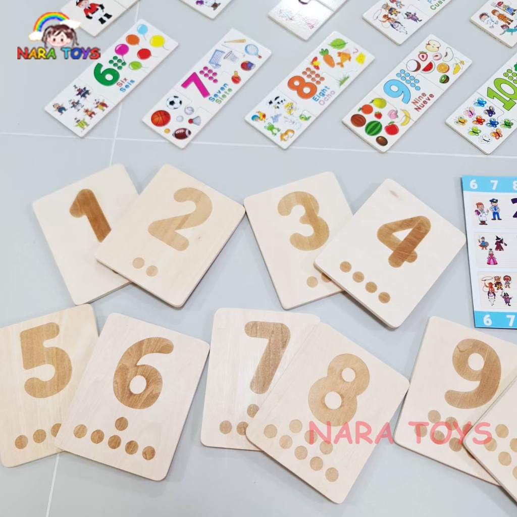 ของเล่นเสริมพัฒนาการ Gesture Number Matching