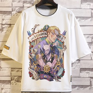 【S-5XL】เสื้อยืดแขนสั้นพิมพ์ลายกราฟิกฤดูร้อนสำหรับวัยรุ่น Jojos Bizarre Adventure 2022