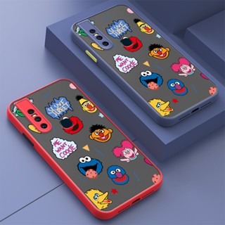 เคสโทรศัพท์มือถือ กันตก ลายการ์ตูน Sesame Street น่ารัก สําหรับ VIVO V20 SE V19 V17 V15 S1 Pro 2021