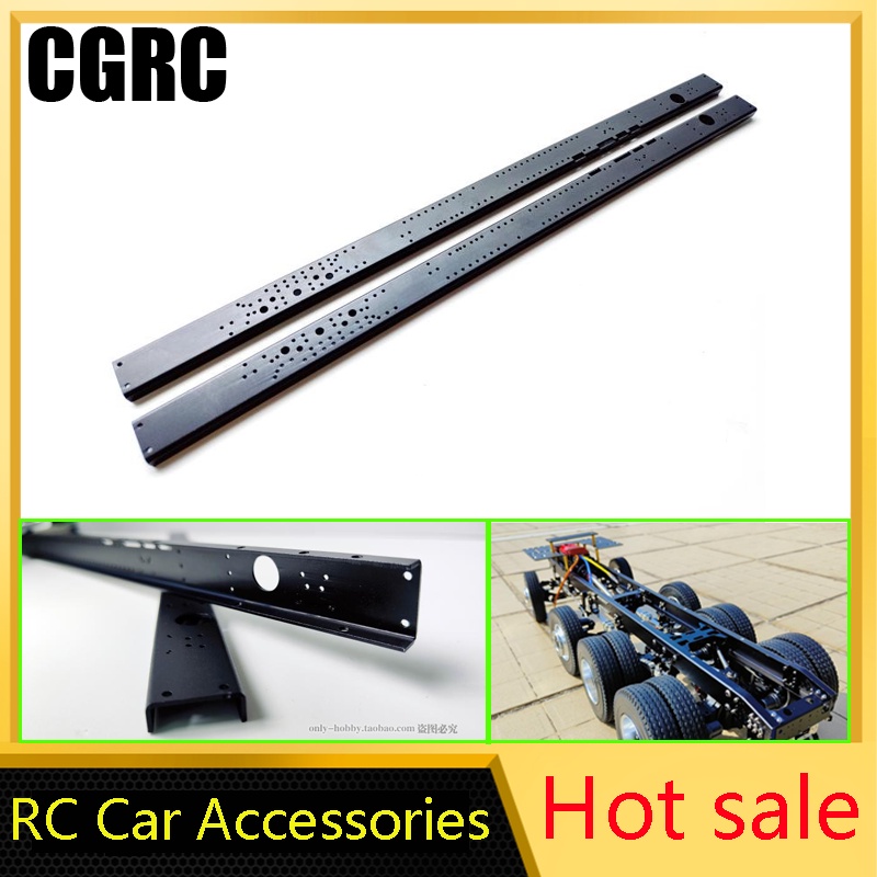 CGRC กรอบโลหะ Beam 8x4 6x4 คานสําหรับ 1/14 Tamiya RC รถบรรทุก Trailer Tipper Scania 770S R620 Actros