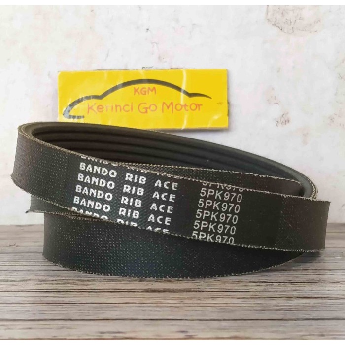 Bando Van Belt 5PK 970 V เข็มขัดพัดลมเข็มขัด Groove 5PK-970 พัดลมเข็มขัด Corolla Gl Twincam Corona A