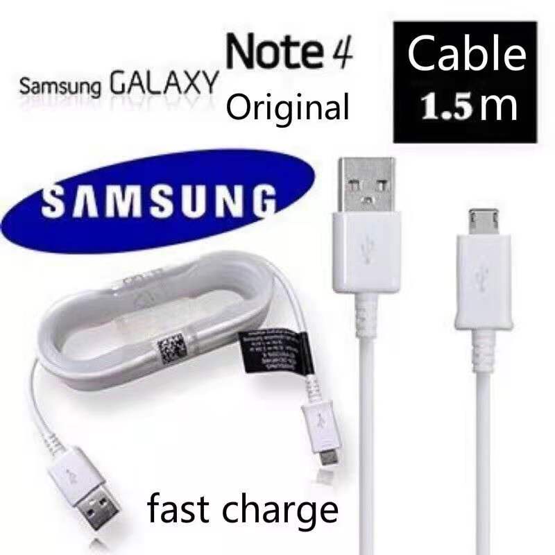 สาย Micro USB 1.5M Android quick charging สําหรับ Samsung S6 S7 Note4 Note5 J5 J7 J2 J4 Prime ข้อมูล
