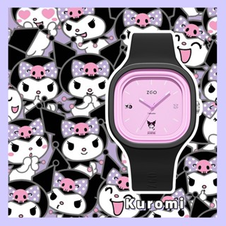 Zgo Sanrio Kawaii นาฬิกาข้อมือควอตซ์แฟชั่น กันน้ํา ลาย Hello Kitty Cinnamoroll สําหรับเด็กผู้หญิง 2022