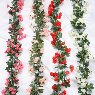 ดอกกุหลาบประดิษฐ์ 1 เมตร 2.4 เมตร มีไฟ led สําหรับแขวนตกแต่งผนังบ้าน และสวน