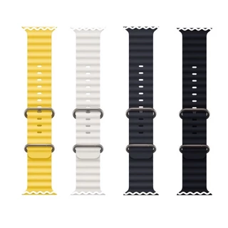 พร้อมส่งจากไทย สายยางซิลิโคนรุ่นใหม่ใช้สำหรับ iWatch ทุก Series ขนาด 38/40/41/42 & 42/44/45/46/49mm สำหรับแอปเปิ้ลวอช